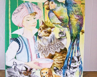 Childrens Illustrated Book The Golden Treasury of Wonderful Fairy Tales 1961 Color Cremonini