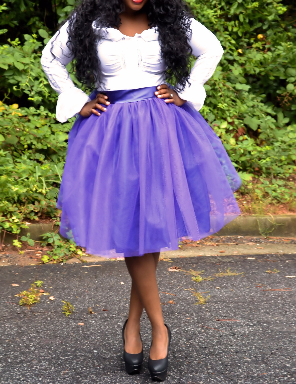 Plus Size Tutu Skirt Violet Clearance