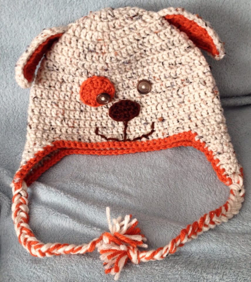 Cute Puppy Dog Hat/ Beanie Any Color & Size