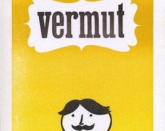 Vermut letterpress print