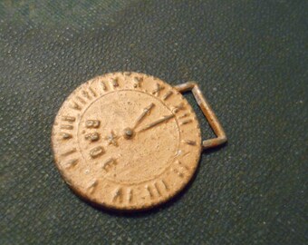 reduced - vintage bpoe elks secret society found object medal