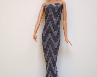 Barbie Clothes Handmade Dress Barbie Basics LIV (Q1113)