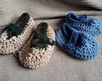 Slippers, Mary Jane, Women's 5-6, Adult Size, House shoes, Slippers, Baboosh, Wabaki, Indoor Shoes, Crochet Slippers