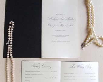 Wedding Program, Ceremony Program Printable PDF, Catholic Wedding Program Template, Wedding Program Booklet
