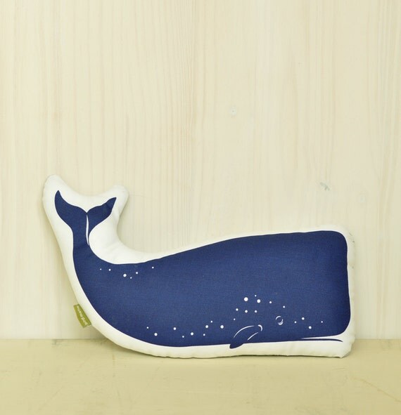 soothing plush pillow blue whale