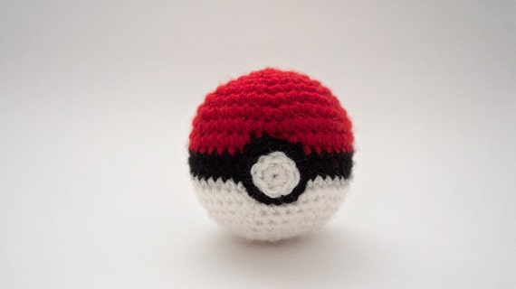 Pokeball Pokemon hakeln amigurumi