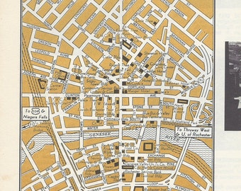 Street map Rochester New York
