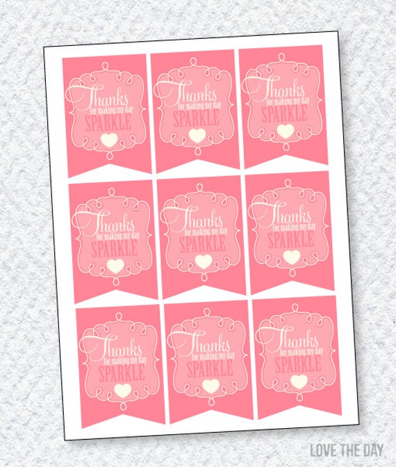 Princess Party PRINTABLE Favor Tags from Love The Day Il_570xn