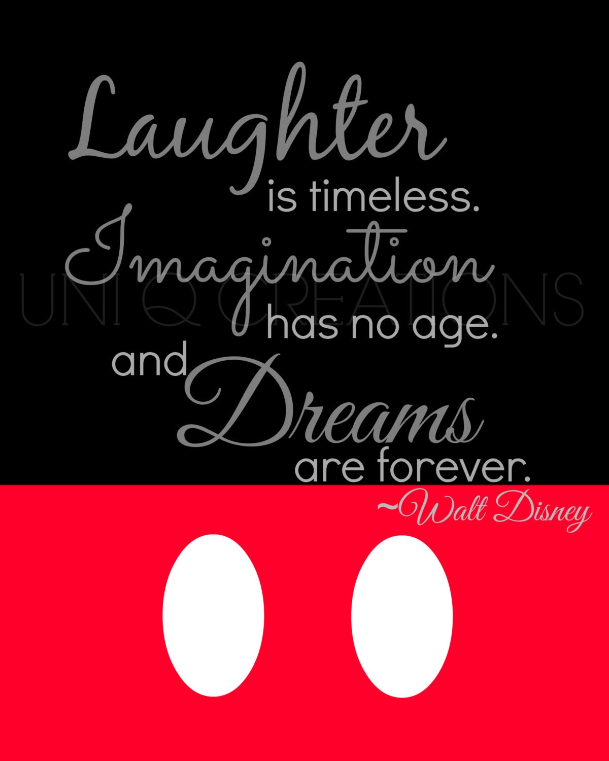 Walt Disney Quote Print Digital Art Wall Art 8x10 Print