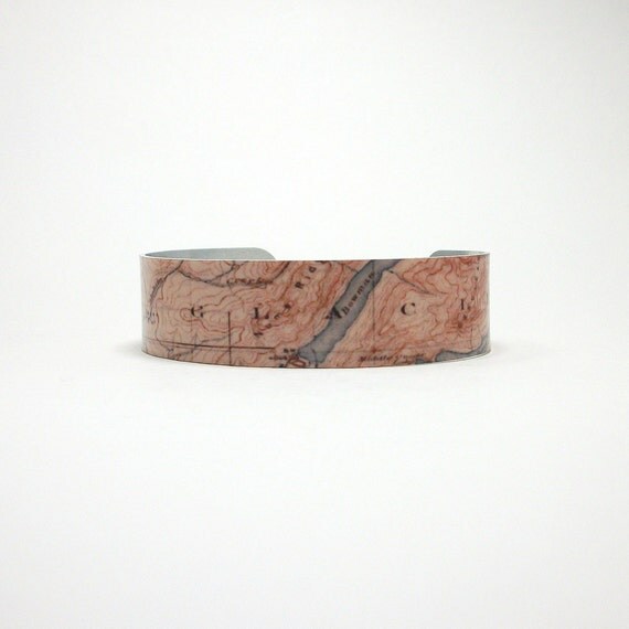 Cuff Bracelet Glacier National Park Montana by decembermoondesign