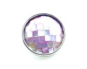 Purple Shell Button/Shell Jewelry/Beach Jewelry/Unique Personalized Jewelry/Personalized Charm Bracelet/European Jewelry