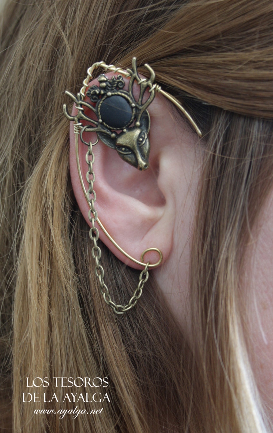 Elven ear cuff elvish earring elven ear elf ear deer