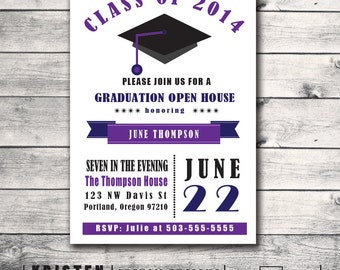 Graduation Open House Invitations Printable 2