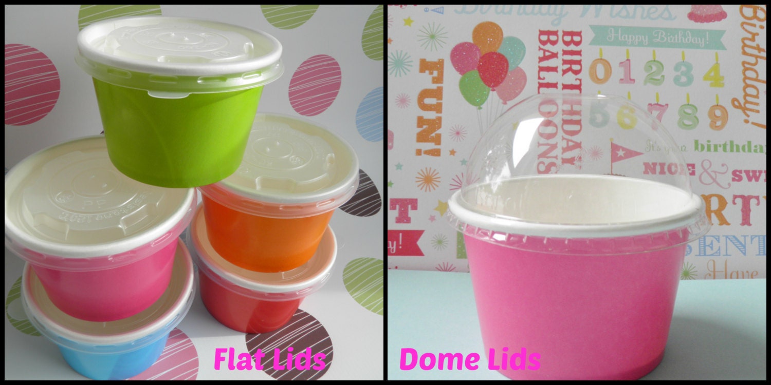 25 LIDS ONLY For Ice Cream Cups by 3SweetMemories on Etsy