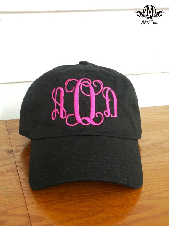 Monogram womens hat personalized baseball cap for women