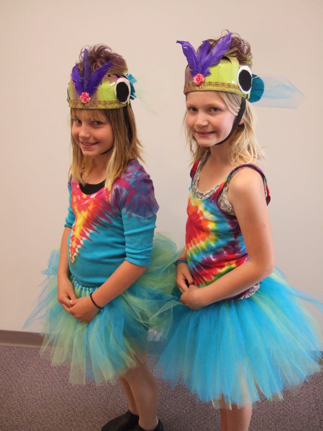 Upcycled Steampunk Clothing Rainbow Fish Costume Tutu