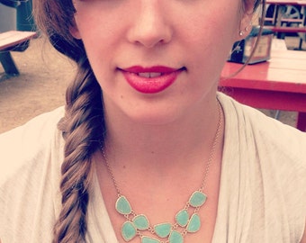 Druzy Statement Bib Necklace // Druzy Bib Statement Necklace