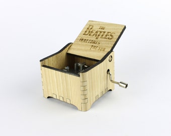 Here Comes The Sun - The Beatles + Your Engraving on the music box