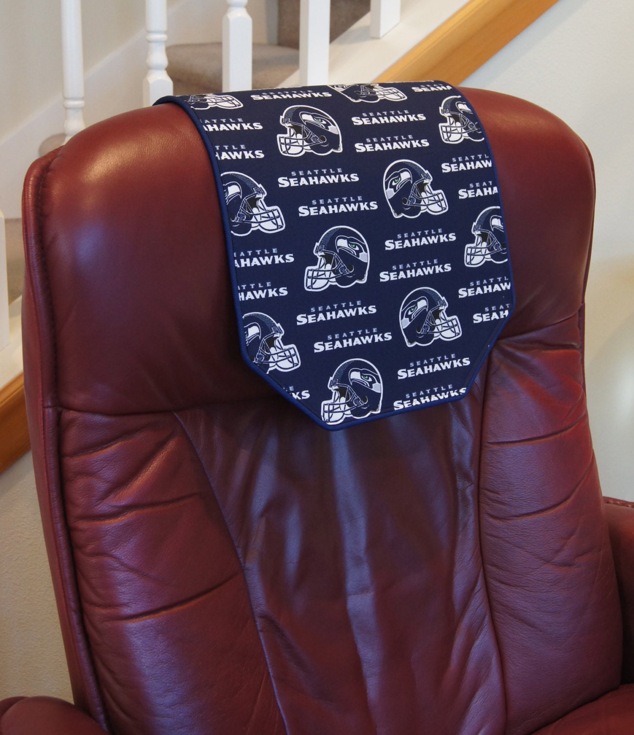 Recliner Chair Headrest Cover Made with Seattle by ChairFlair