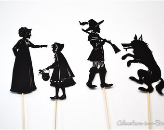 Little Red Riding Hood Shadow Puppet Set: Six by adventureinabox