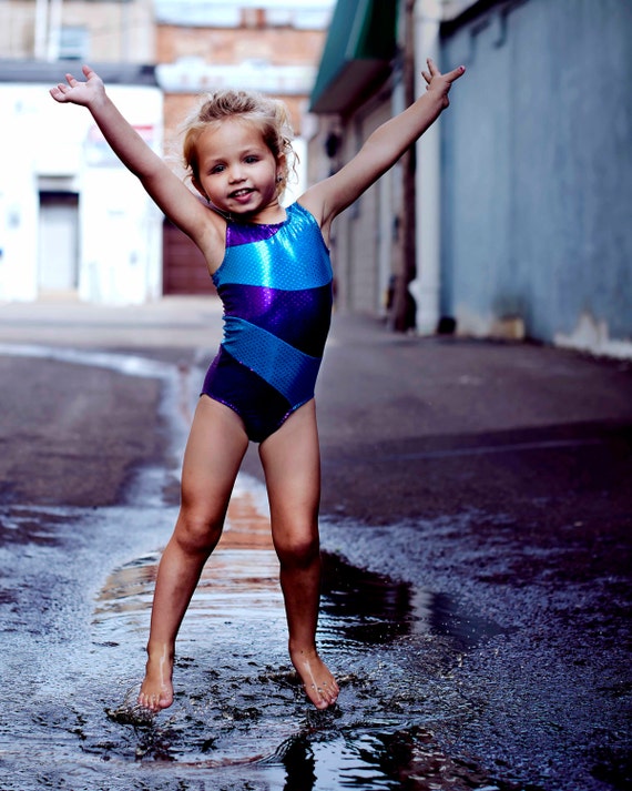 Items similar to Custom Girl, Toddler, Gymnastics or Dance Leotard