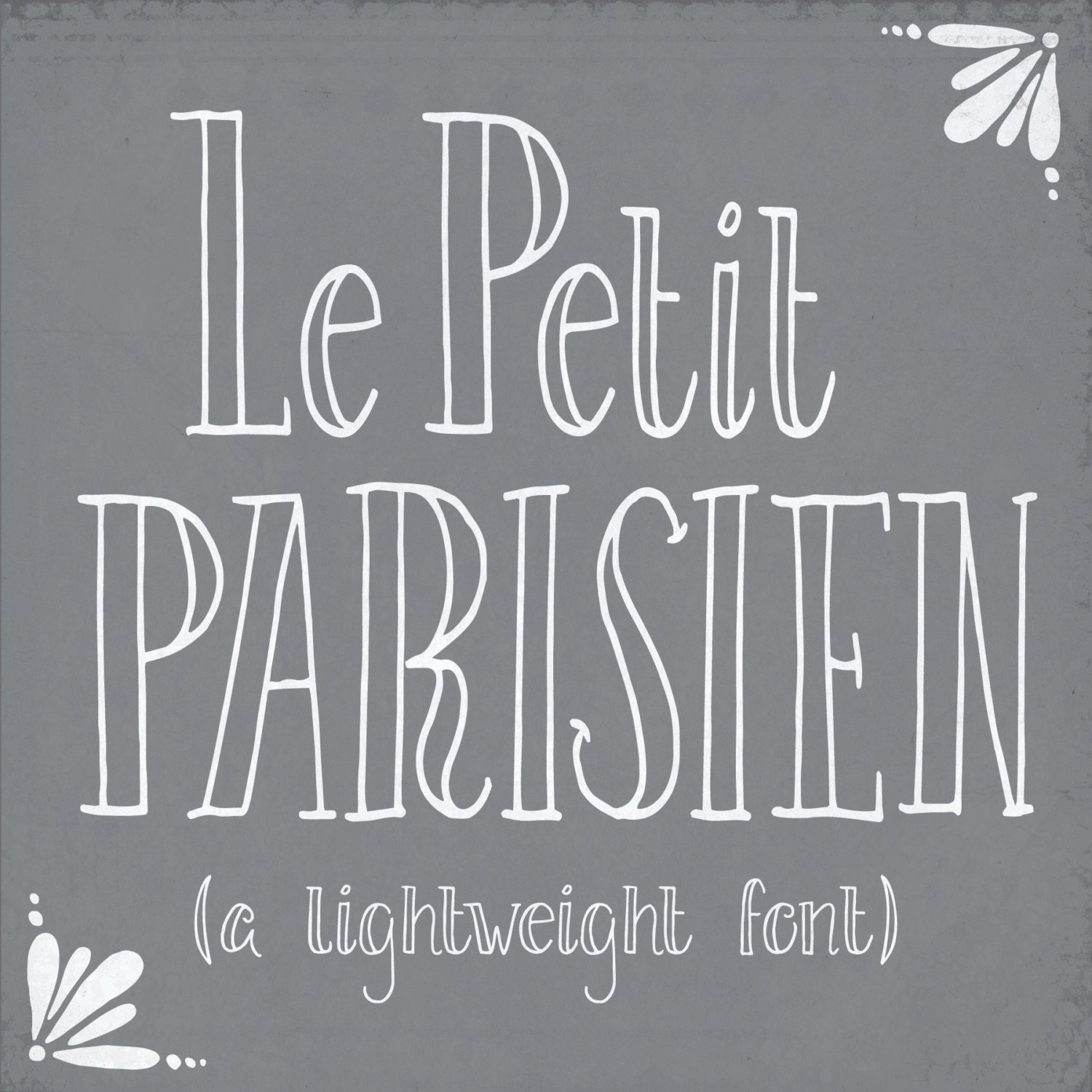 Hand Written Font "Le Petit Parisien Light" // Modern ...