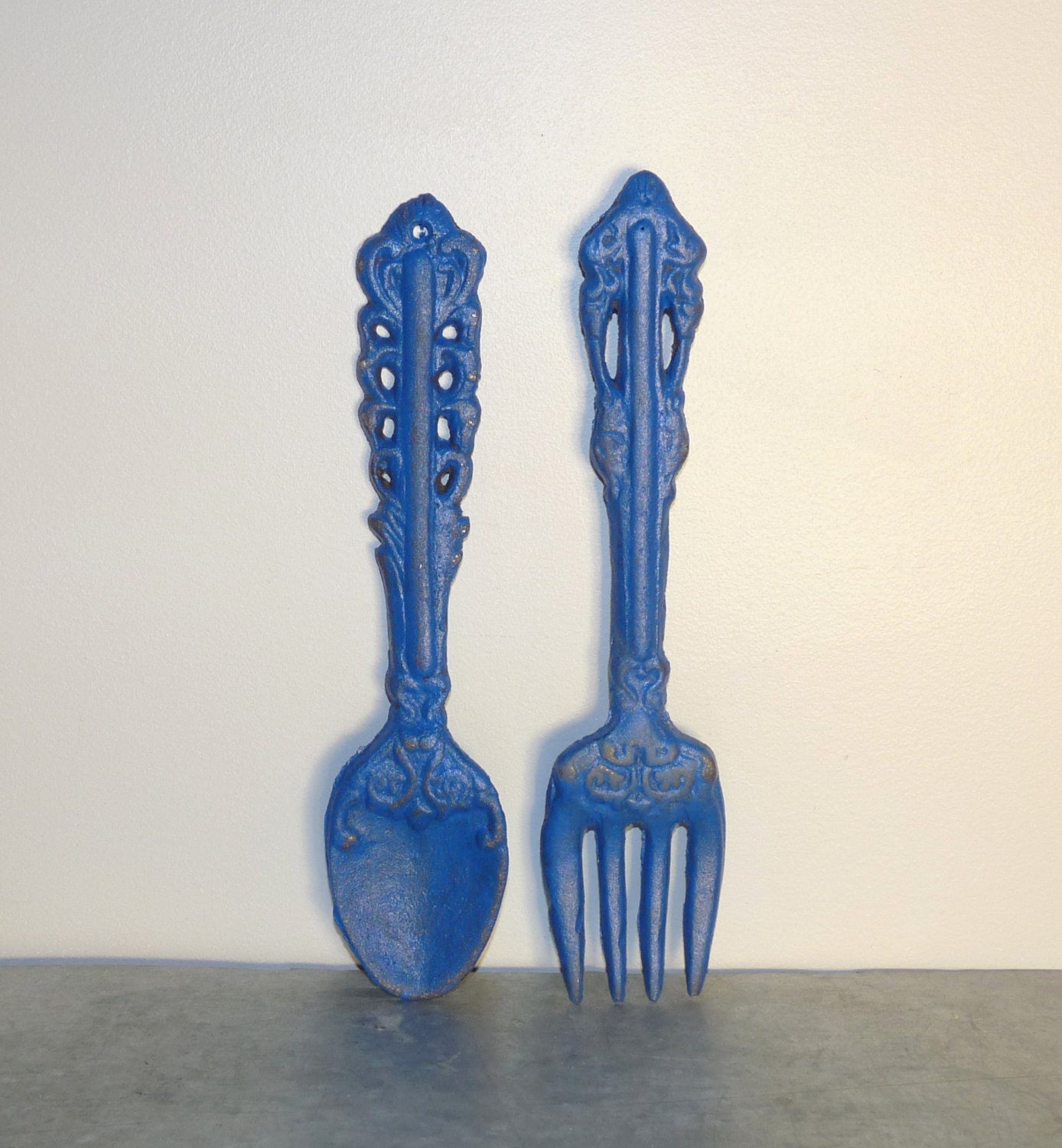 Spoon and Fork Wall Decor Cast Iron Wall Decor Kitchen Wall