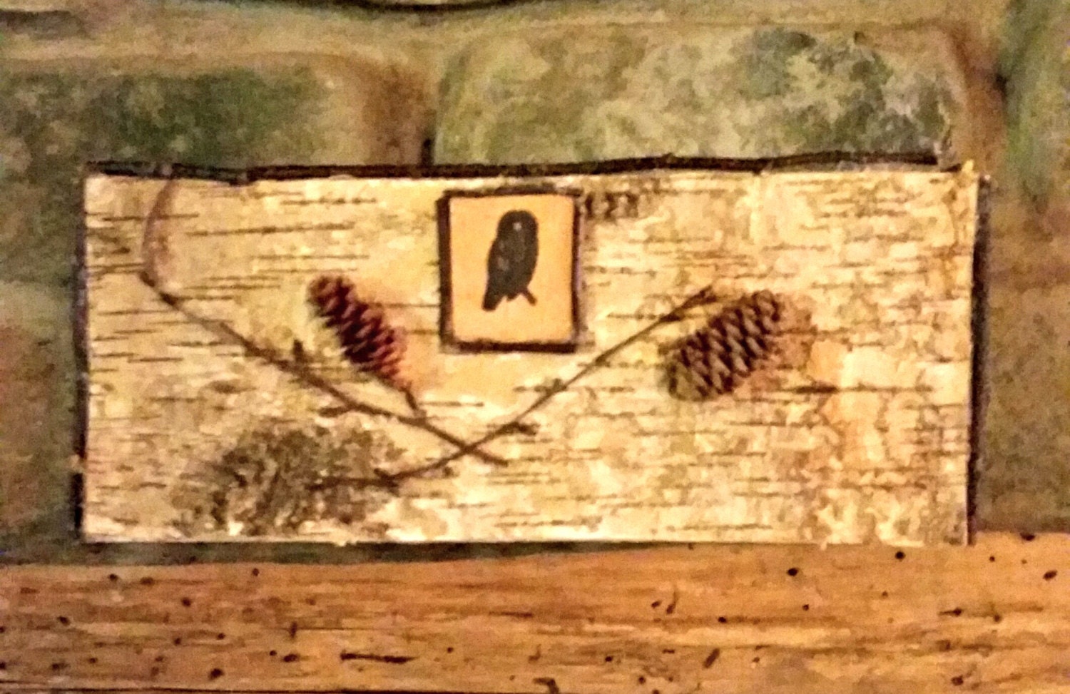 Birch Bark Planter Box by marys4everflowers on Etsy