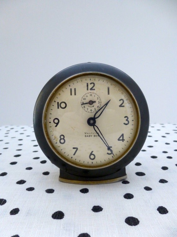SALE // Vintage Baby Ben Alarm Clock by ForestHillsVintage on Etsy