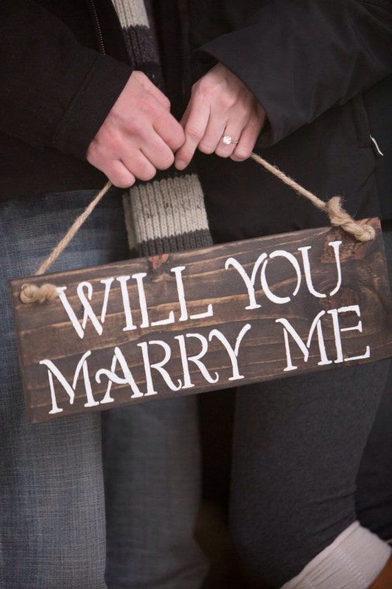 Will You Marry Me Sign Photo Prop by StyleByTheSea on Etsy