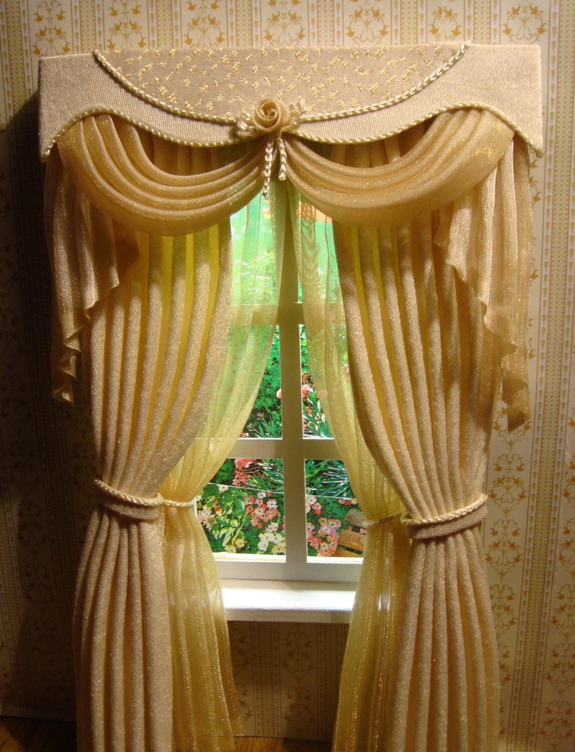 Miniature 112 Dollhouse curtains to order