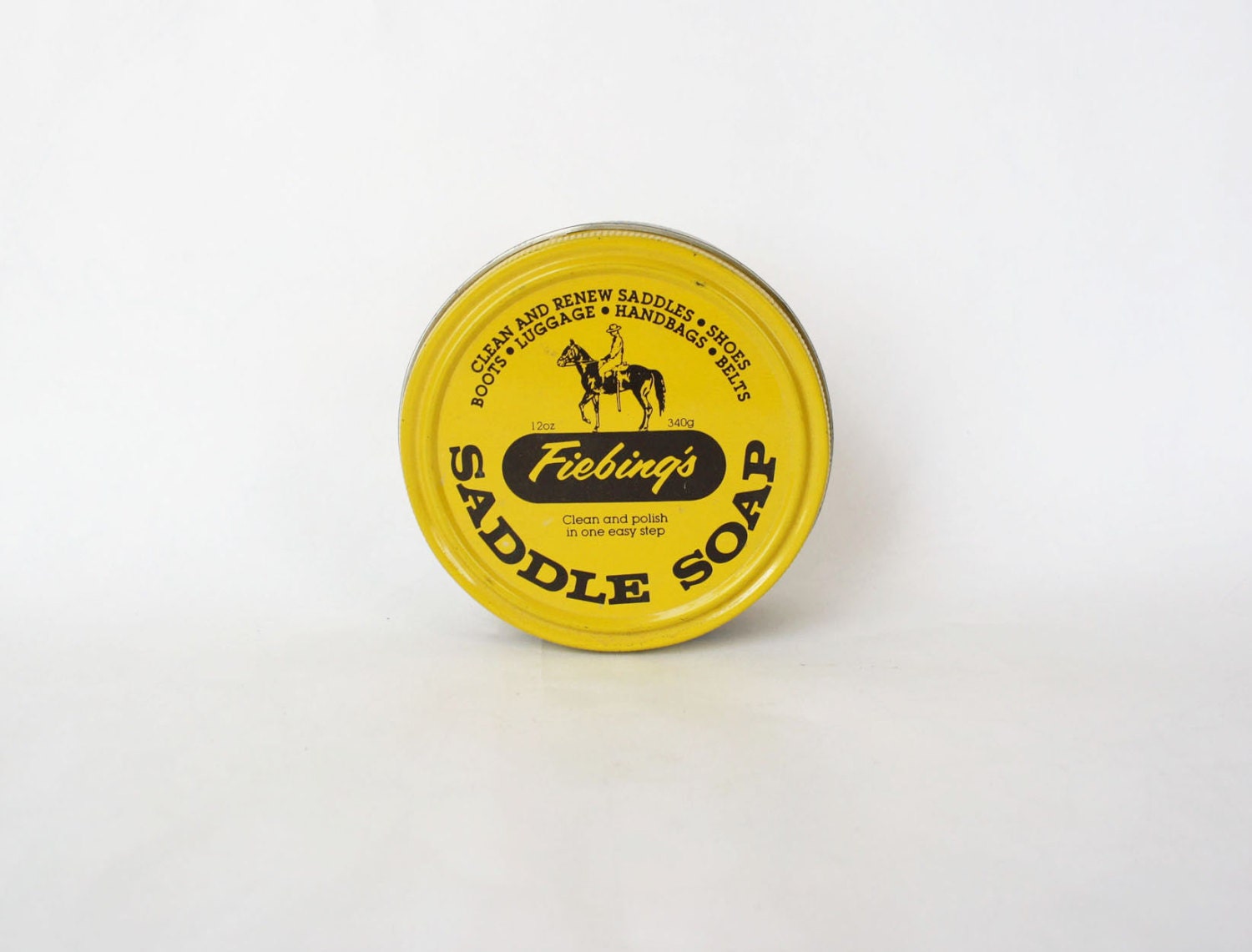 Funky Vintage Fiebing's Saddle Soap Tin by Sarasstudiosurplus