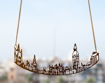 Necklace Women, City Necklace, London Necklace, Unique Necklaces For Women, Necklace For Her, Uk Necklace, London Gifts, Girlfriend Necklace