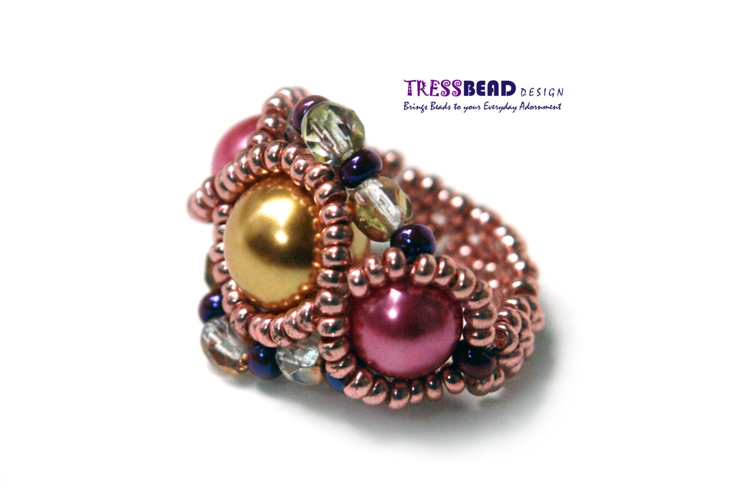 Pearl Beaded Ring 0023