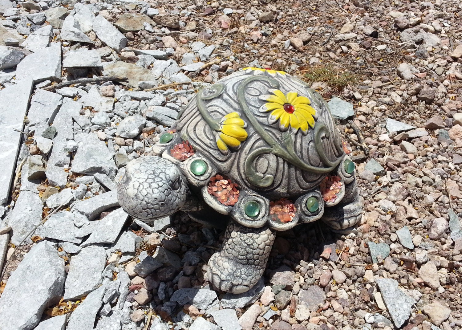 yard tortoise statue