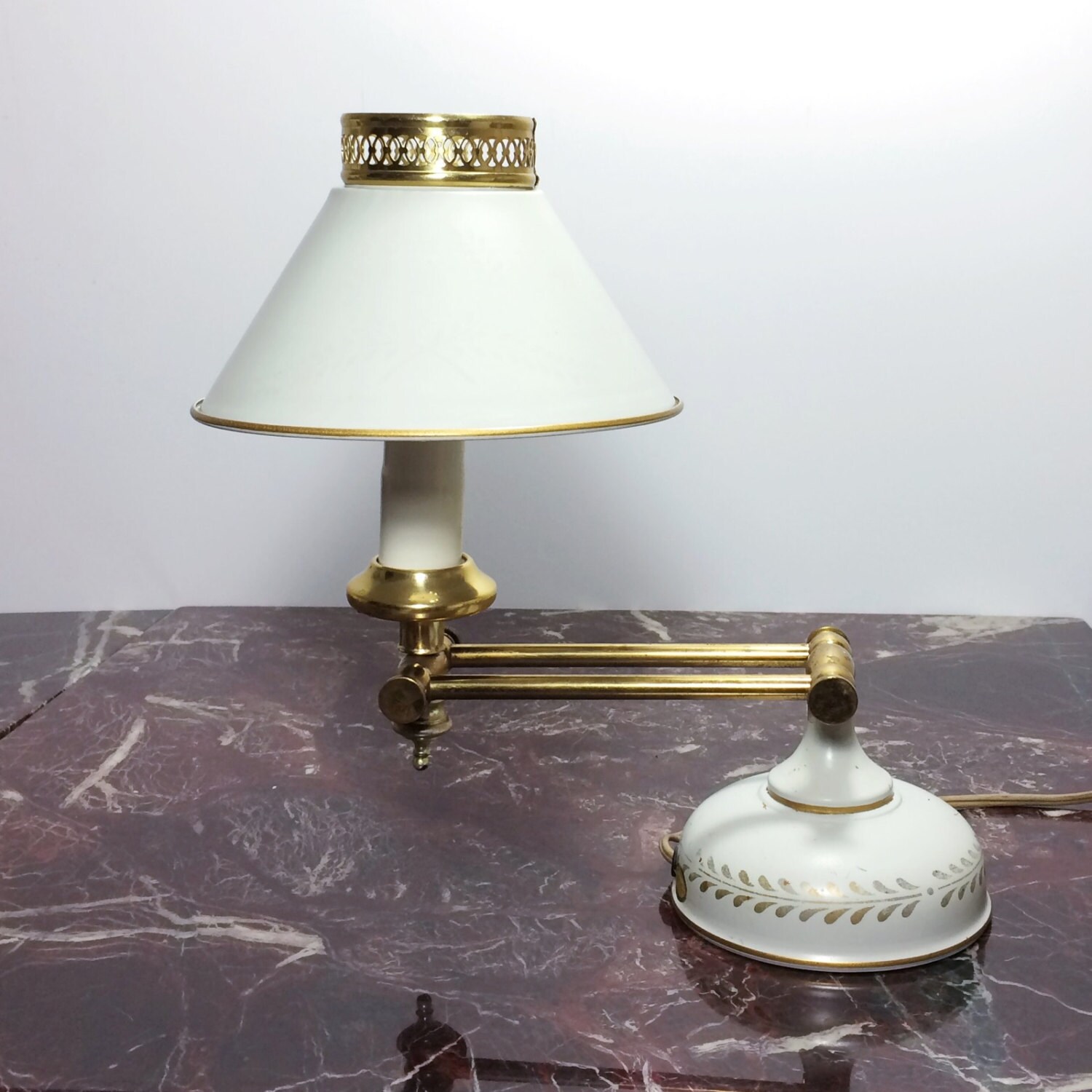 Vintage Luxo Style Architect Lamp with Metal by PrimaTreasures