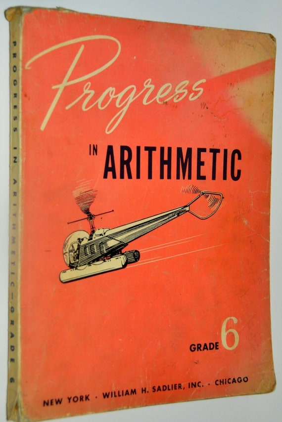 Vintage Math Workbook. Progress in Arithmetic Grade 6 by