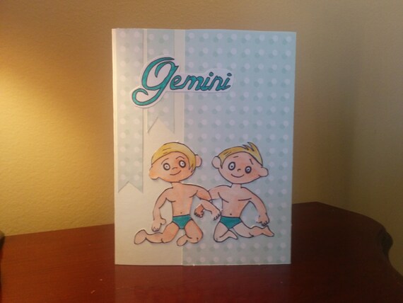 gemini birthday cards