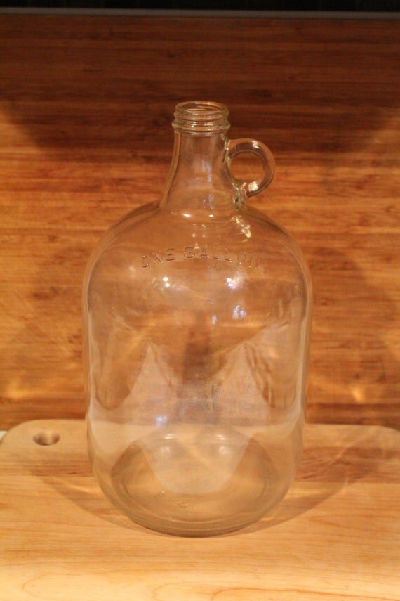 Items similar to Vintage glass one gallon jug bottle old on Etsy