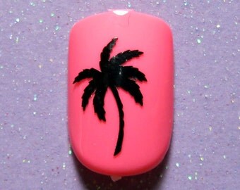 Palm tree vinyl nail decal stickers