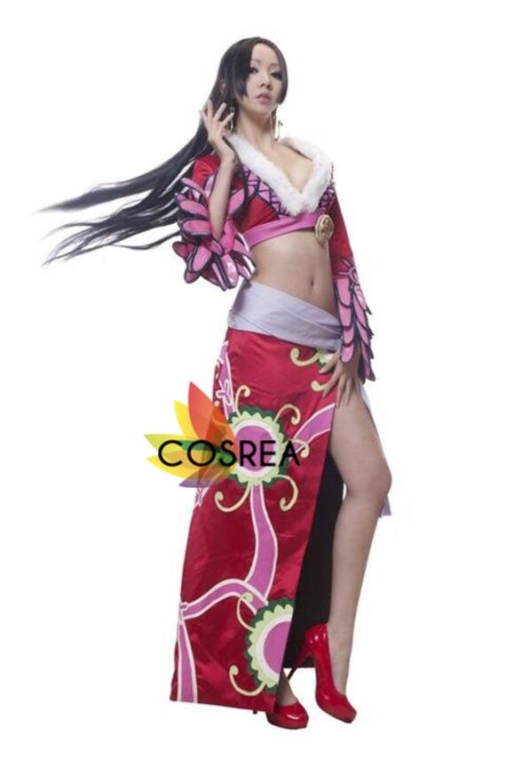 One Piece Boa Hancock Cosplay Costume Set With Free Shipping Worldwide 6681