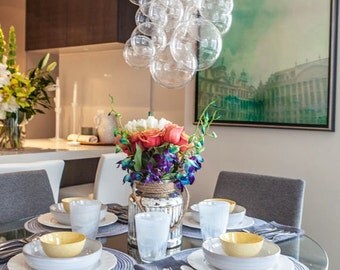 The Waterfall Bubble Chandelier (20" tall)