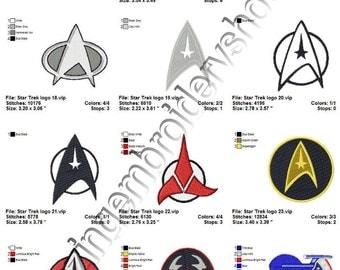 INSTANT DOWNLOAD - Star Trek Logo (2) - embroidery designs