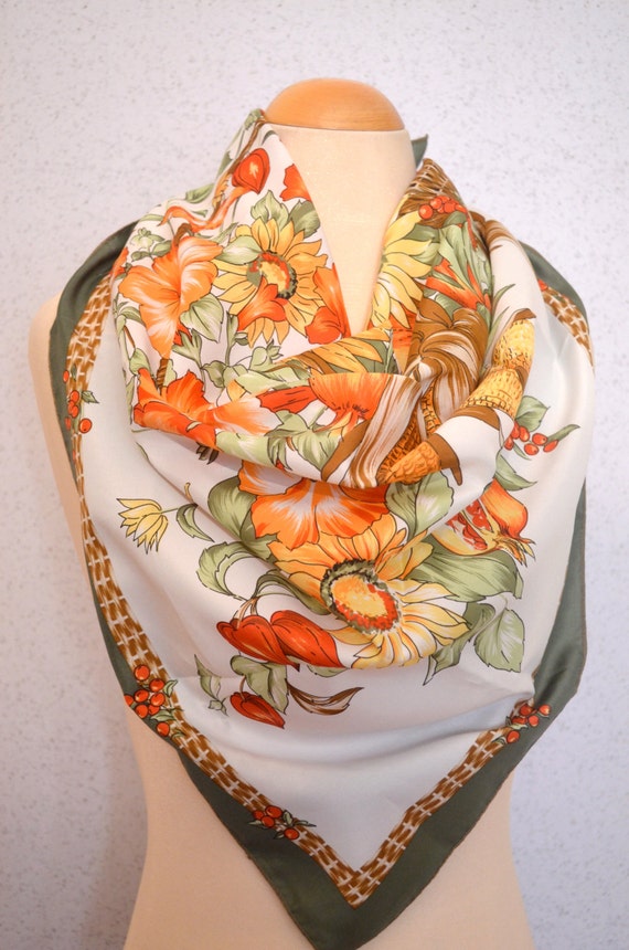 Thanksgiving Flowers Scarves for Women | Thanksgiving Wikii