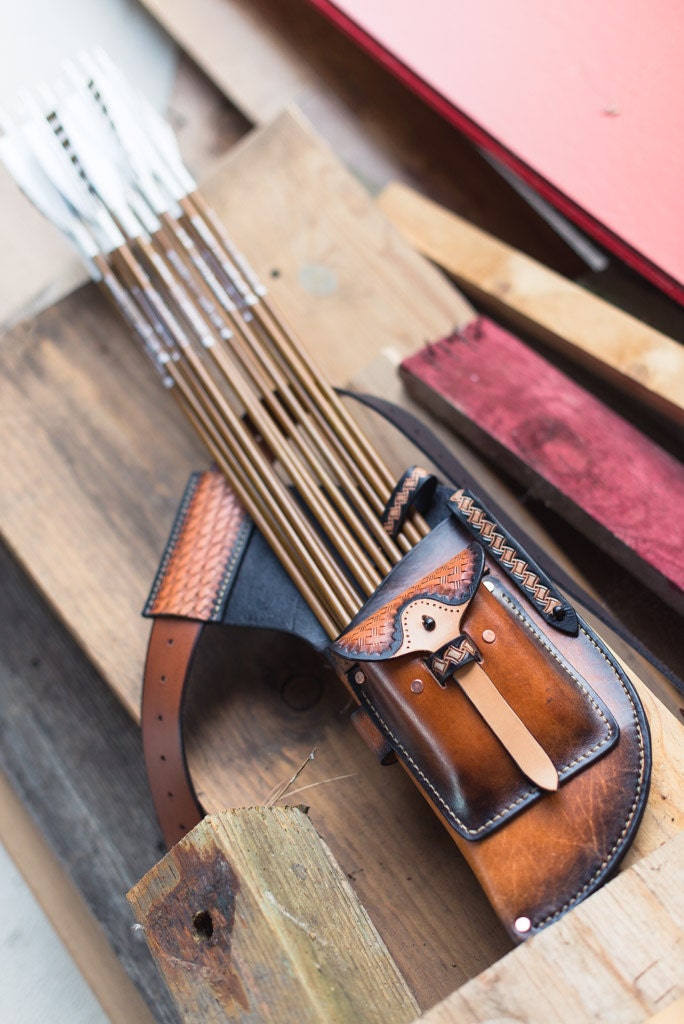leather archery quiver kits