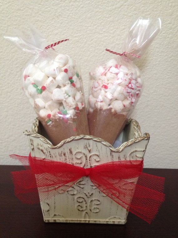 Items similar to DIY Hot Cocoa Chocolate Candy Gift Bags with Twist