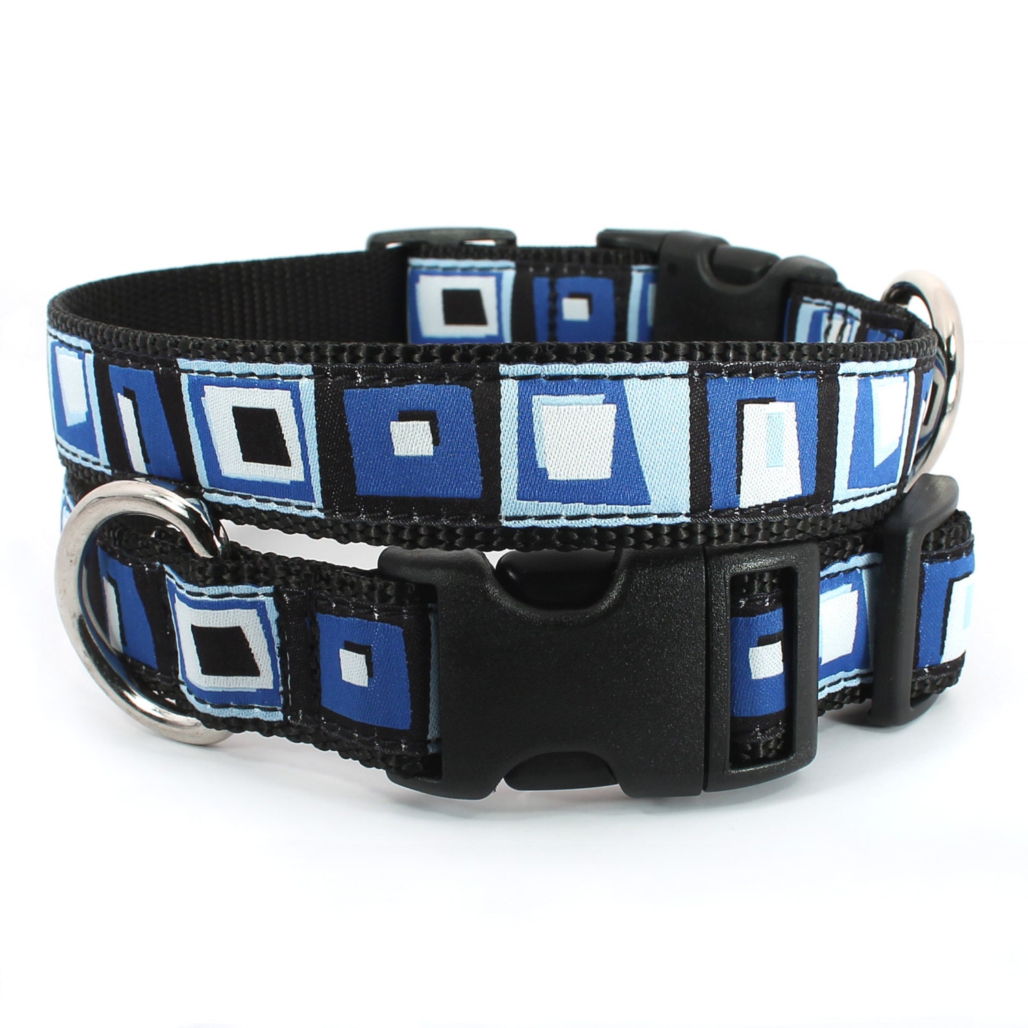 Xxs Dog Collar
 Blue dog collar xxs xl colorful by PetsFetchingFashions on Etsy