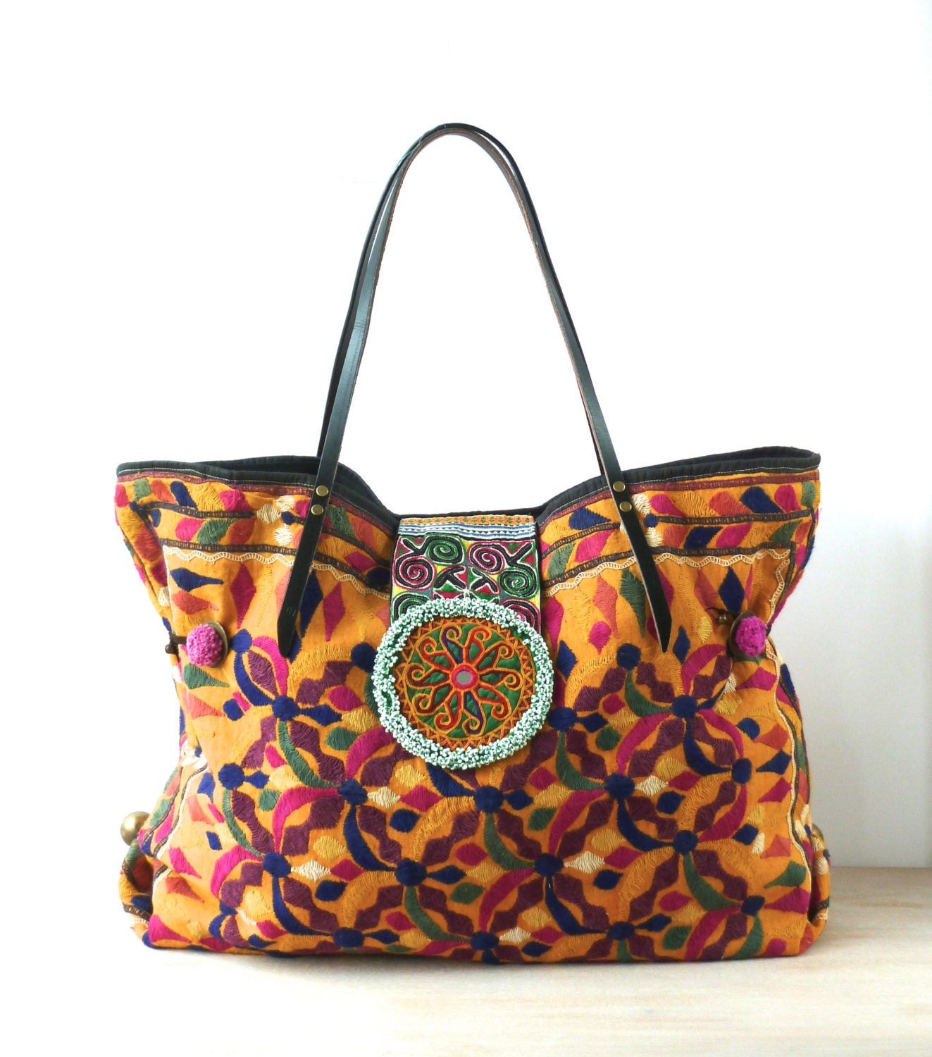 extra large tote ethnic bag tribal bag indian bag ooak