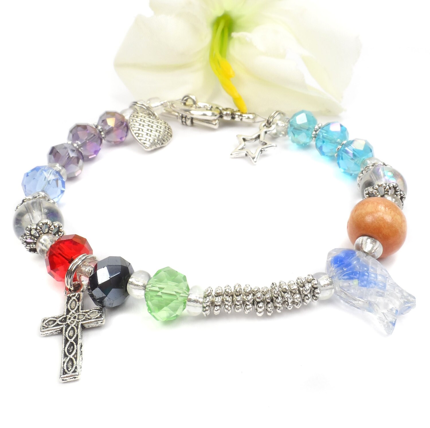 Life of Christ Bracelet Faith in Christ Story of by ABeadedStory