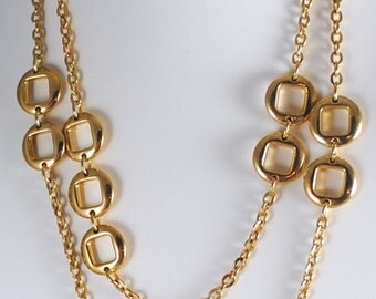 Trifari Vintage 54" Heavy Gold Plated Chain